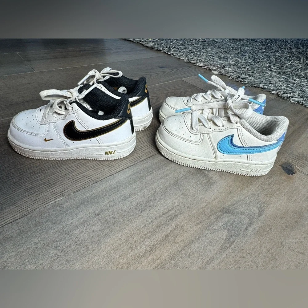 Nike Air Force 1 Toddler Size 6 Bundle White Sneakers